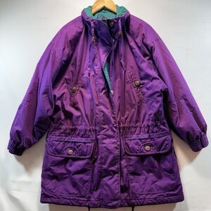VINTAGE Bomber Jacket Size Medium Izzi Innovations Thermolite Ski Snow Coat
